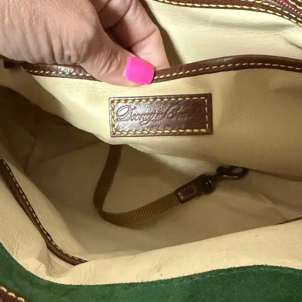 Dooney & Bourke Florentine Small Barlow Satchel Chestnut Leather Crossbody